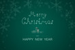 © PhotoGranary - Christmas time. Lettering with gifts in winter landscape. Text: Merry Christmas and Happy New Year
