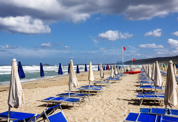 Canvas Print - Badesi Strand Urlaubsort Sardinien