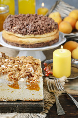 Wall Mural - Peach cheese cake