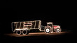 © Maximilian - Christmas Tractor in the night