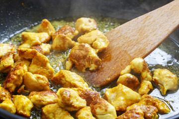 Canvas Print - Roasted chicken with herbs.