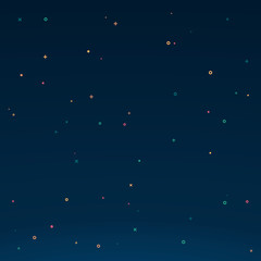 Wall Mural - concept of astral sky background in flat motion style design. colorful starry night. vector backgrou