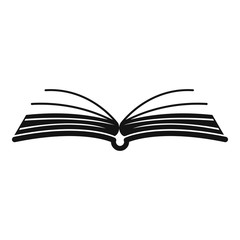 Sticker - Book literature icon. Simple illustration of book literature vector icon for web