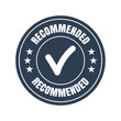 recommended black flat badge