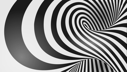 Plakat spirala nowoczesny wzór tunel ruch