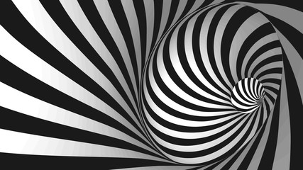 Naklejka nowoczesny tunel ruch wzór spirala