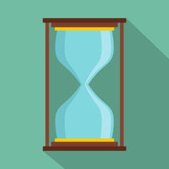 Canvas Print - Hourglass icon. Flat illustration of hourglass vector icon for web