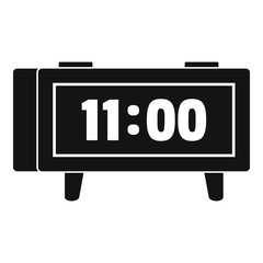 Poster - Alarm clock retro icon. Simple illustration of alarm clock retro vector icon for web