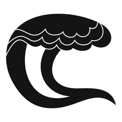 Poster - Wave water sea icon. Simple illustration of wave water sea vector icon for web