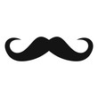 Handlebar mustache icon. Simple illustration of handlebar mustache vector icon for web