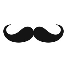 Operetta Whiskers Icon. Simple Illustration Of Operetta Whiskers Vector Icon For Web