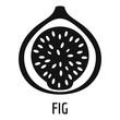 Fig icon. Simple illustration of fig vector icon for web