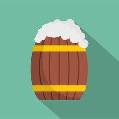 Wall Mural - Full barrel icon. Flat illustration of full barrel vector icon for web