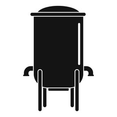 Sticker - Barrel icon. Simple illustration of barrel vector icon for web