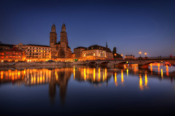 Wall Mural - Zurich Sunset