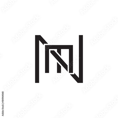 Initial Letter N And M Nm Mn Overlapping M Inside N Line Art Logo Black Monogram Color Buy This Stock Vector And Explore Similar Vectors At Adobe Stock Adobe Stock