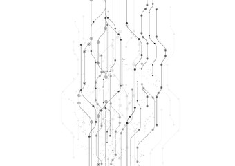 Wall Mural - vector white background abstract technology communication data science