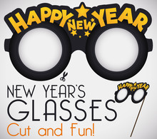 Happy New Year Glasses Free Stock Photo - Public Domain Pictures