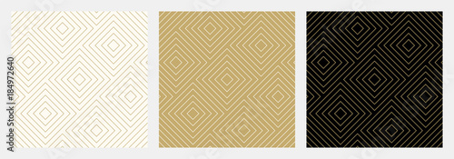 Pattern seamless chevron abstract wave background stripe gold luxury color an...