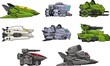 © pzUH - A set of various space ship for creating 2d side scrolling space shooter video games