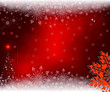 © altadi - christmas red background with red snowflake