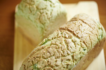 Wall Mural - Green tea bread 