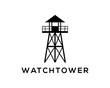 Simple Watchtower on the Beach Company Logo Modern