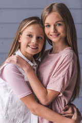 Wall Mural - Two teenage girls