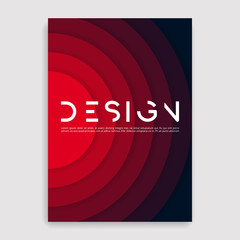 Wall Mural - brochure cover geometric design. a4 size template.