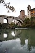 Roma, Italia. Fiume Tevere. Ponte Fabricio e Isola Tiberina.