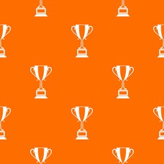 Wall Mural - Trophy cup pattern seamless