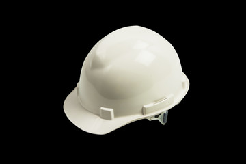 safety helmet isolated on black background