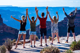 Fototapeta  - Friends at Grand Canyon