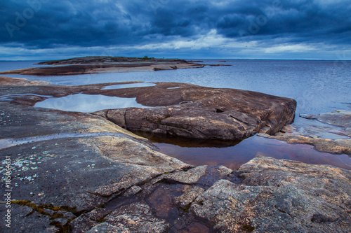 The shoreline of the Ladoga...