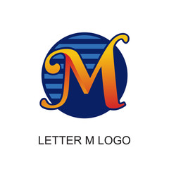 Poster - brand logo with letter m