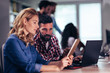 © NDABCREATIVITY - Portrait of software engineers using digital tablet