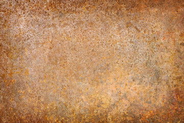 Wall Mural - Rusty Metal Background, Old Grunge Rust Wall Texture