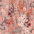 Cherry Blossom Vector Seamless Background