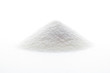 mountain of sugar on white background