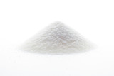 Fototapeta  - mountain of sugar on white background