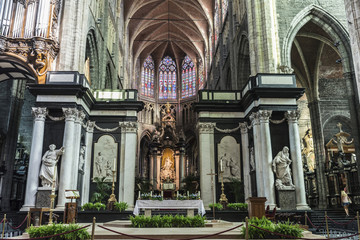 The Saint Bavo Cathedral in Ghent, Belgium