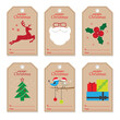 Christmas tags set