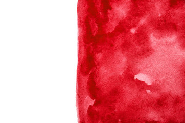 Wall Mural - Abstract red watercolor background