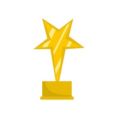 Sticker - Star award icon. Flat illustration of star award vector icon isolated on white background