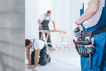 Handyman with tool belt