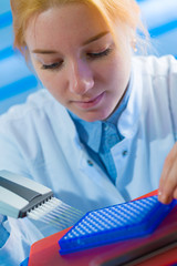 Poster - using a multi channel pipette for pcr  processing in microbiological laboratory