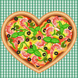 PIZZA HEART WITH SHRIMPS
