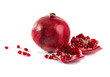 garnet and pomegranate seeds