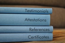 Testimonials, Attestations, References, Certificates