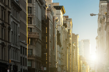 Sticker - Sunset on 5th Avenue in New York City